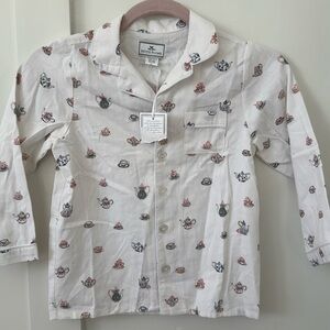 NWT Petite Plume Pajama Top Size 6